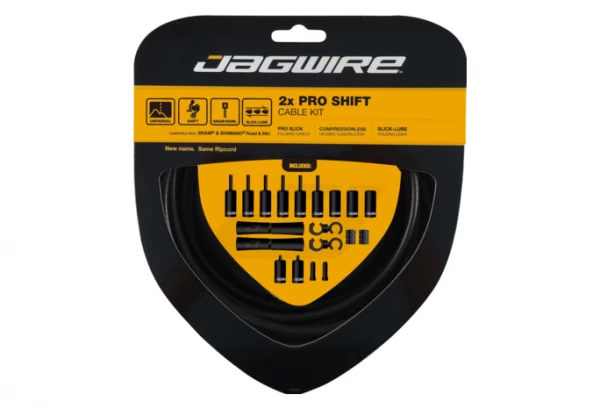 Kit Câbles Et Gaine Jagwire 2x Pro Shift Kit Noir Stealth 3 Kit Câbles Et Gaine Jagwire 2x Pro Shift Kit Noir Stealth