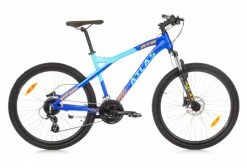 Atlas Bike VTT 26'' Rigide Homme Atlas - Cadre Alu - Double Freins à Disque - 24 Vitesses - Fourche Télescopique - Equipé En Shimano