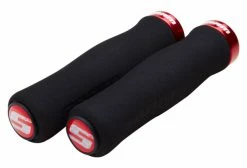 SRAM Paire De Grips CONTOUR Mousse Lock-On Noir / Rouge