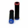 SB3 Paire De Grips LOGO + Lock On AMERICA Bleu Rouge Noir
