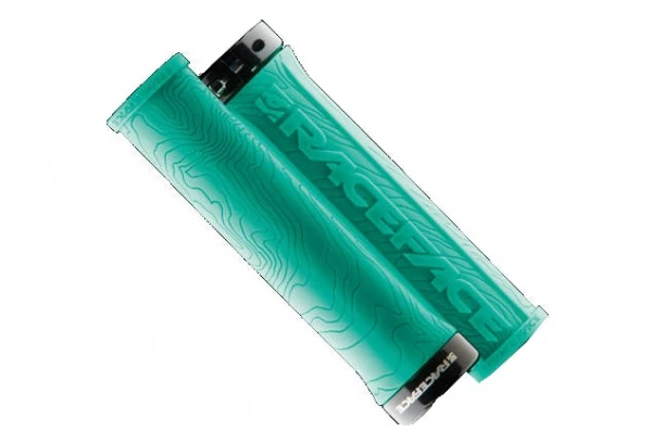 RACE FACE Paire De Grips HALF NELSON Turquoise 3 RACE FACE Paire De Grips HALF NELSON Turquoise