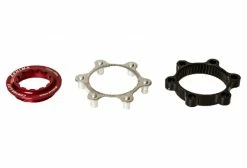 ASHIMA Adaptateur Center Lock Rouge Pour Montage 6 Trous -Vélos Soldes Boutique 562de46af0369