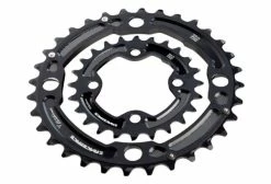 Set Plateaux RACE FACE Turbine 11v 104/64mm Noir