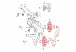 Kit Galets Et Chape Longue Interne Sram Longue GX 1x11 / FORCE 1 / RIVAL 1 Type 2.1