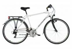 Vélos Soldes Boutique 16 VTC KS Cycling Vegas 28'' Shimano Tourney 7V Guidon Plat Blanc