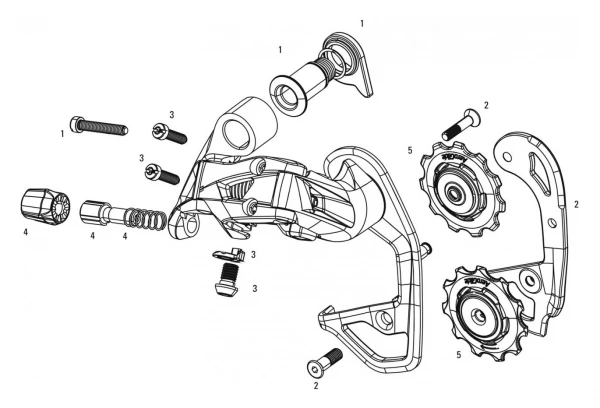 Vis De Tension N°4 RED NEW SRAM Derailleur Arrière Red22/force22/red 2013 3 Vis De Tension N°4 RED NEW SRAM Derailleur Arrière Red22/force22/red 2013